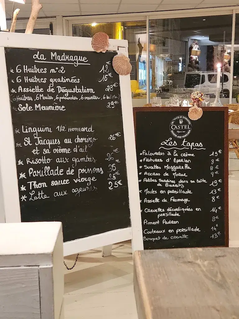 Menu_La Madrague_Valras-Plage_image_1