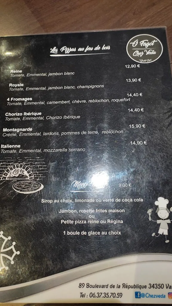 Menu_Restaurant Chez Veda Ô Fagot_Valras-Plage_image_2