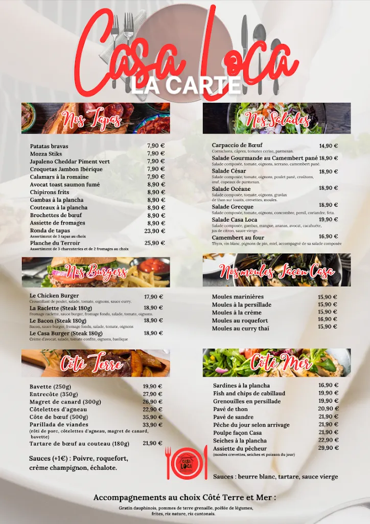 Menu_La Casa Loca_Valras-Plage_image_2