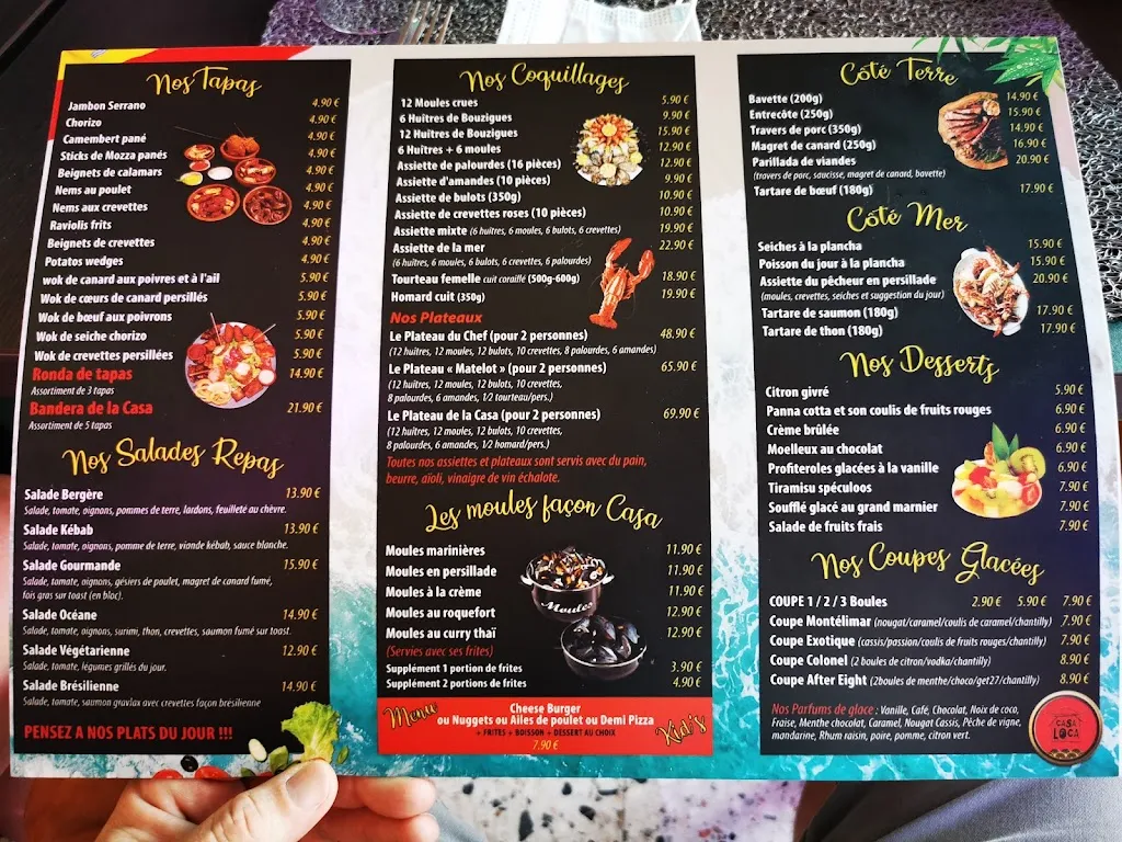 Menu_La Casa Loca_Valras-Plage_image_3