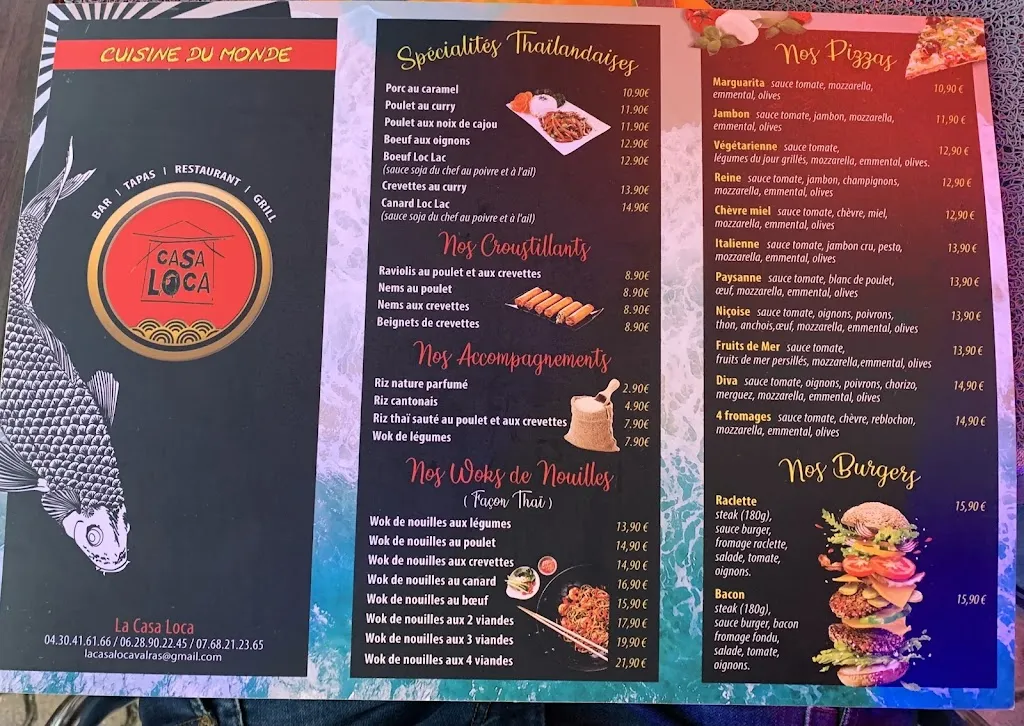 Menu_La Casa Loca_Valras-Plage_image_4
