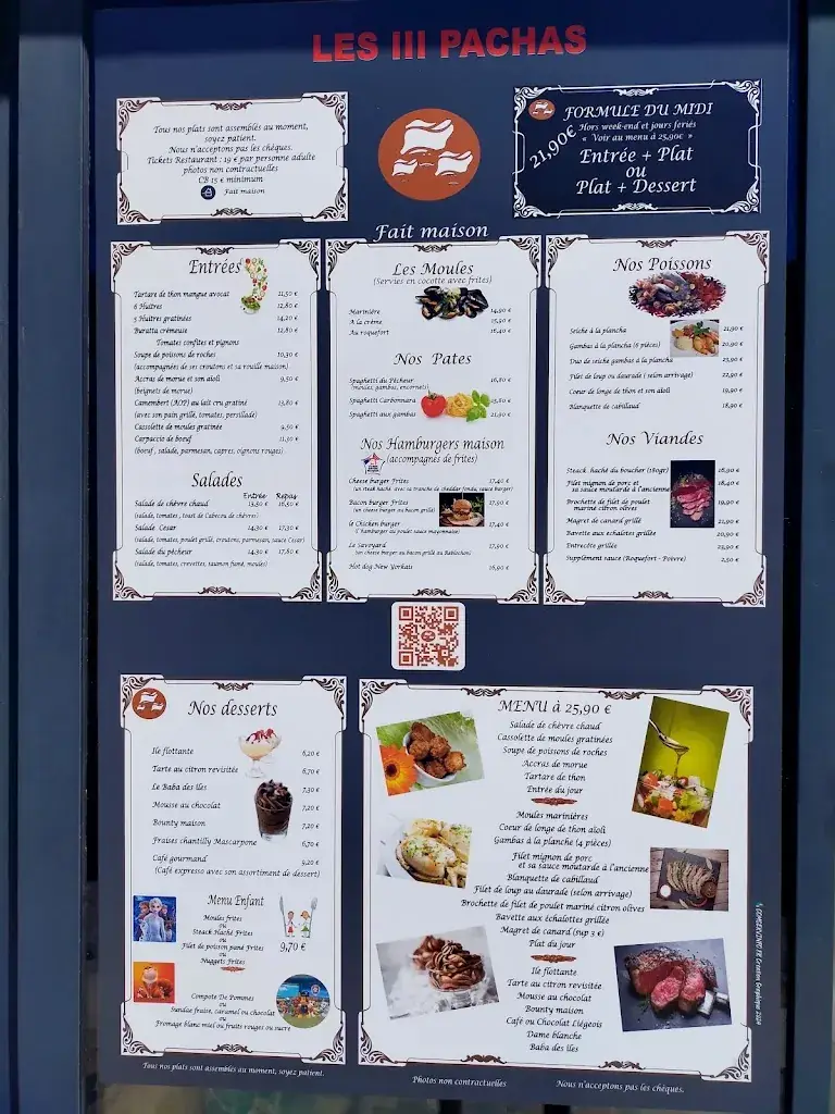 Menu_Les Trois Pachas_Valras-Plage_immagine_4