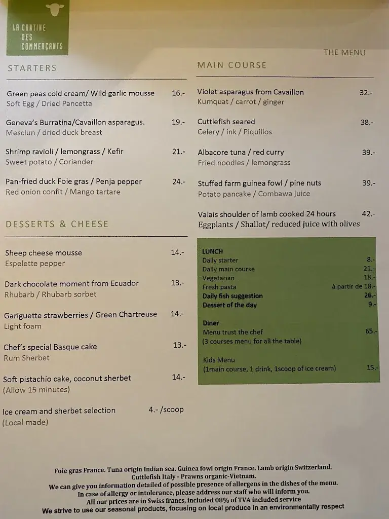 Menu_La Cantine des Commerçants - Bistrot basque_Genève_image_4
