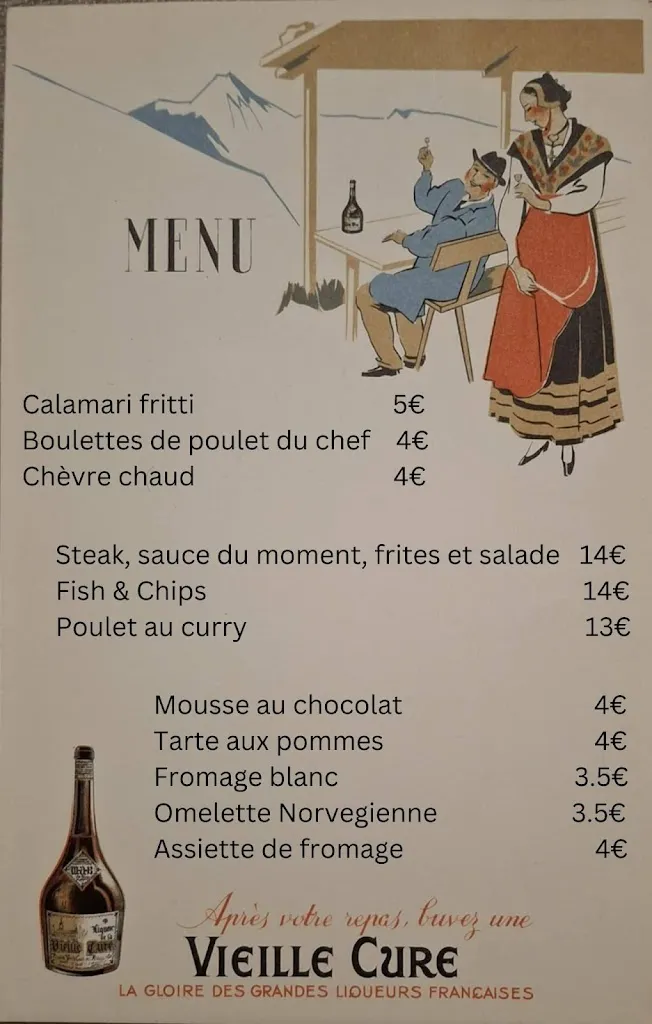 Menu_Le Pin Solitaire - Auberge du Vernet LOGIS_Vernet-Chaméane_image_1