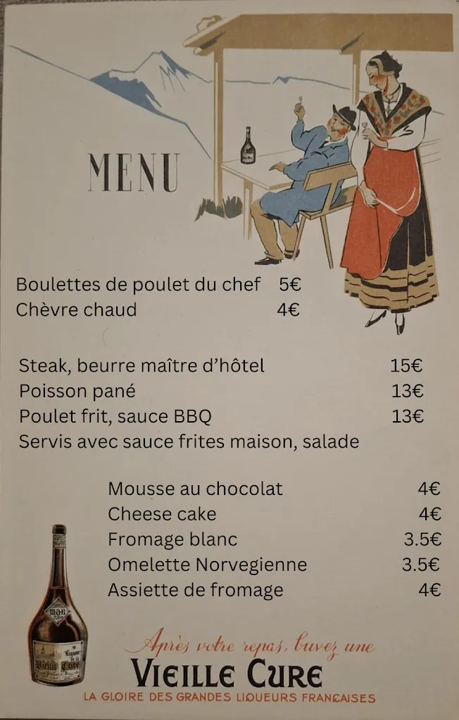 Menu_Le Pin Solitaire - Auberge du Vernet LOGIS_Vernet-Chaméane_image_2