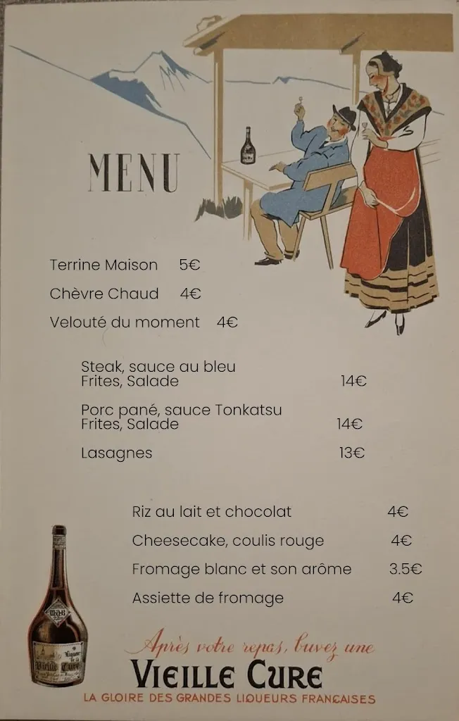 Menu_Le Pin Solitaire - Auberge du Vernet LOGIS_Vernet-Chaméane_image_3