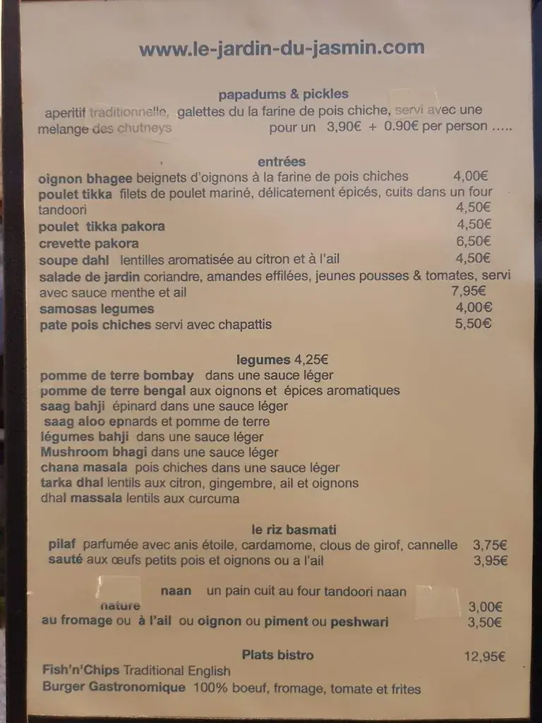 Menu_Le Jardin Du Jasmin_Vernet-les-Bains_immagine_1