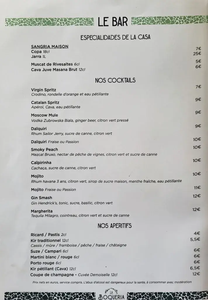 Menu_La Boqueria - Restaurant Catalan & Bar à tapas à Meyzieu_Meyzieu_image_3