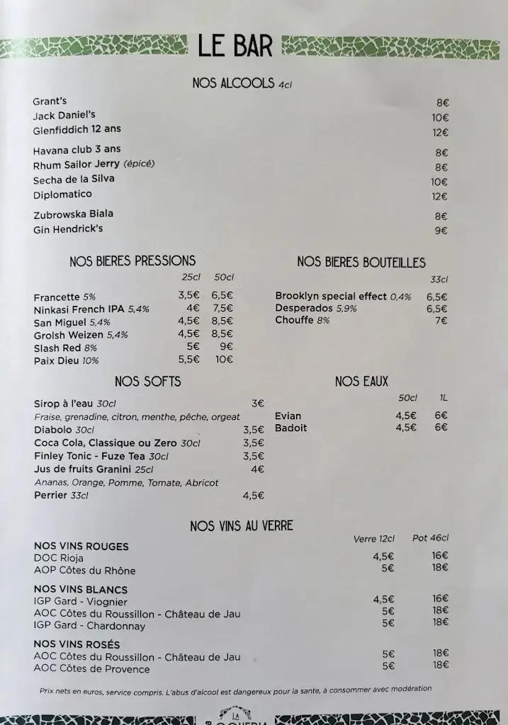 Menu_La Boqueria - Restaurant Catalan & Bar à tapas à Meyzieu_Meyzieu_image_4