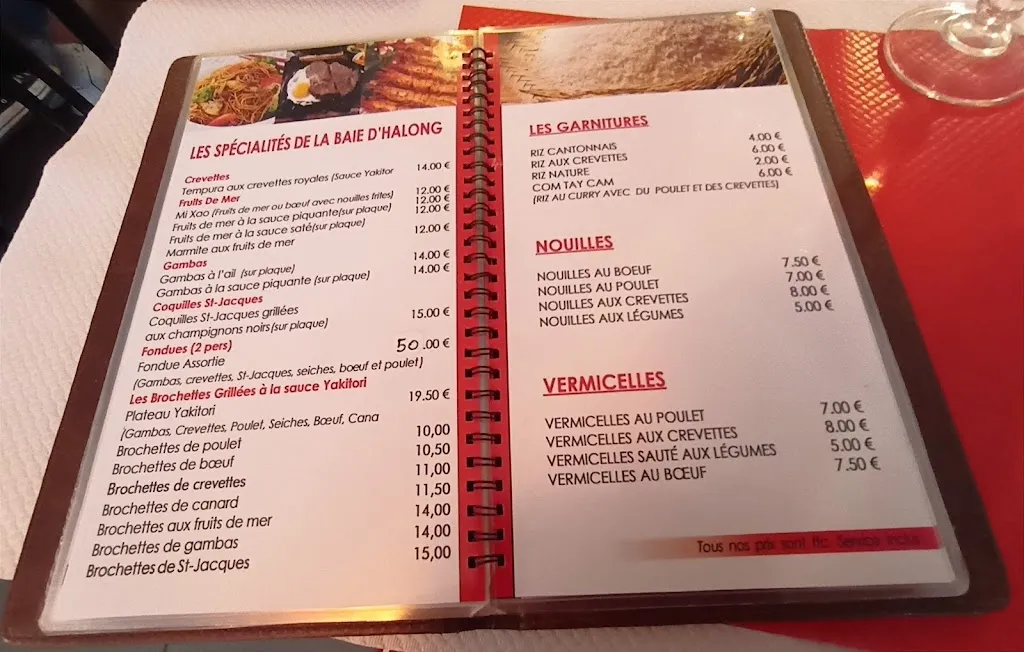 Menu_Restaurant La baie d'Ha Long_Vic-en-Bigorre_image_2