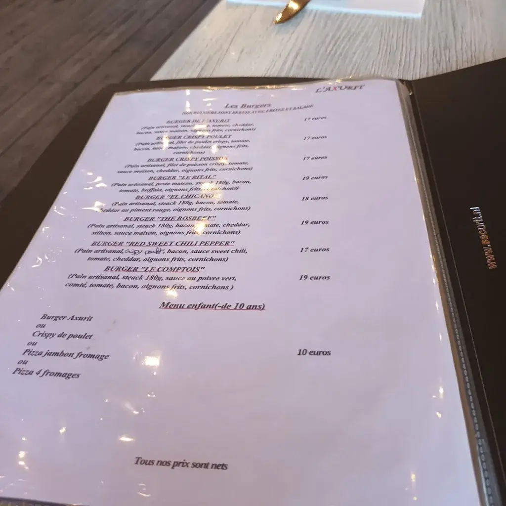 Menu_L'Axurit_Villelongue-dels-Monts_image_1