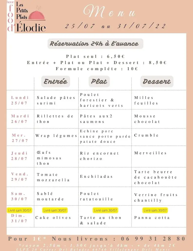 Menu_Les petits plats d'Elodie (vente à emporter/livraison)_Villelongue-dels-Monts_image_4