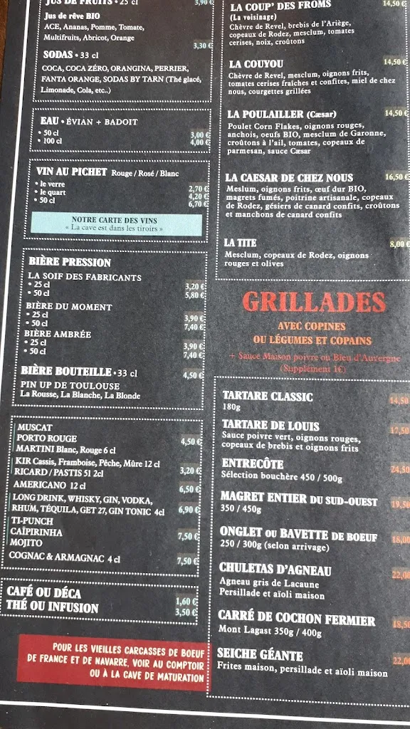 Menu_Le Billot de Léon - Restaurant Burgers Grill Pizzas_Villefranche-de-Lauragais_imagen_4