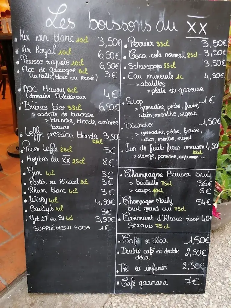 Menu_Le XX Bar à manger_Vic-Fezensac_image_4