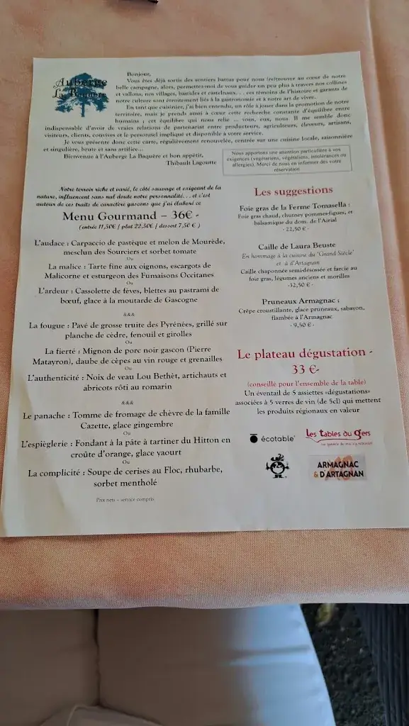 Menu_Auberge la Baquère_Préneron_image_2