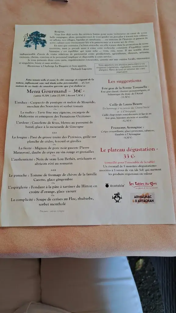Menu_Auberge la Baquère_Préneron_image_3