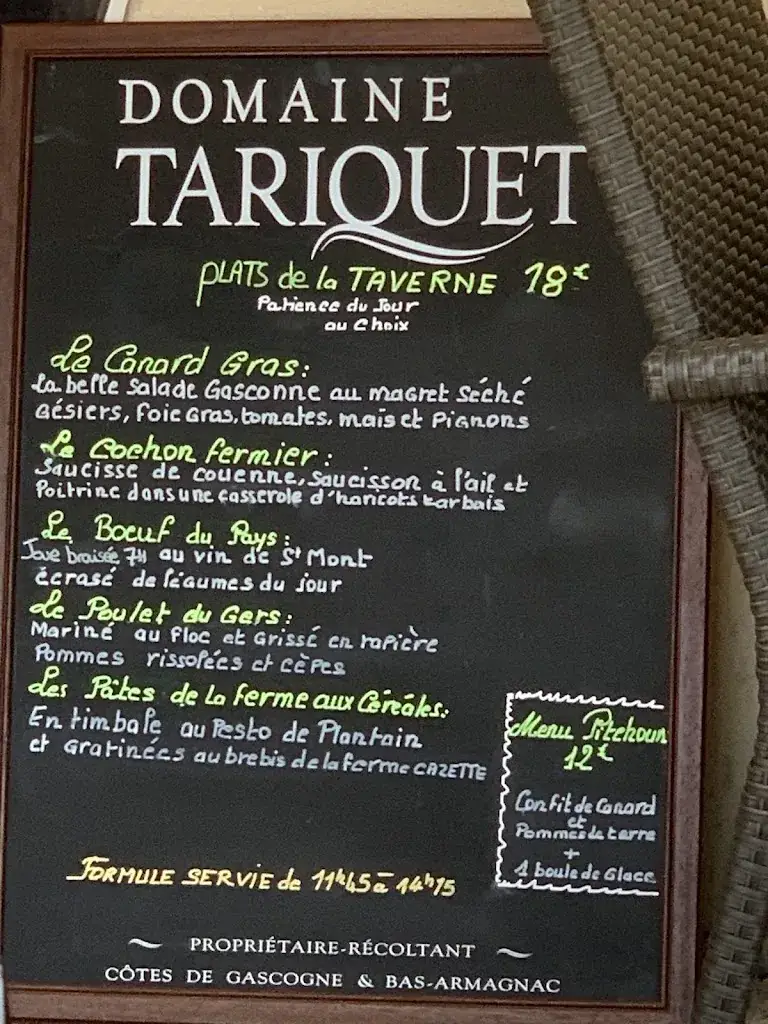 Menu_La Taverne de d'Artagnan_Lupiac_image_4
