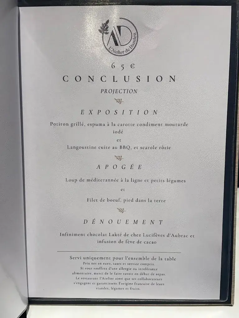 Menu_L'Atelier de Damien_Villefranche-de-Rouergue_image_2