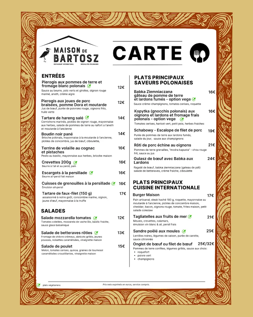 Menu_Maison de Bartosz - Restaurant Brasserie Bar - spécialités polonaises_Villefranche-de-Rouergue_image_1