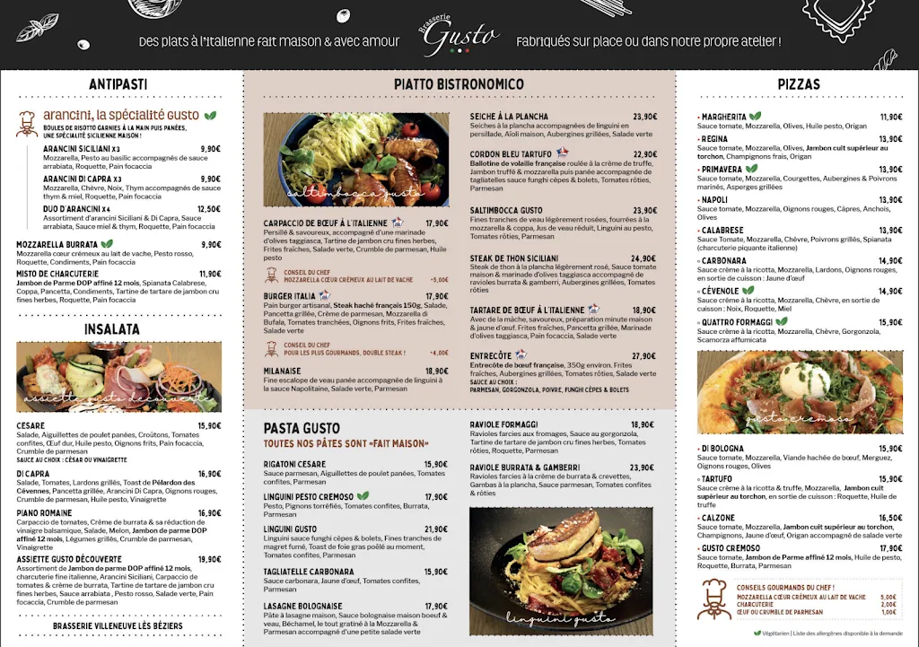 Menu_Brasserie Gusto_Villeneuve-lès-Béziers_image_1