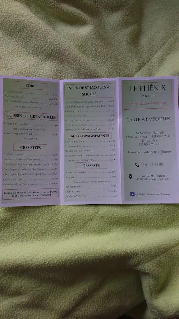 Menu_Le Phénix_Villeneuve-Tolosane_image_1