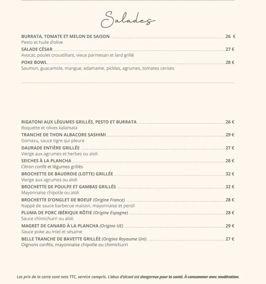 Menu_Plage Restaurant Carré Mer_Villeneuve-lès-Maguelone_image_2