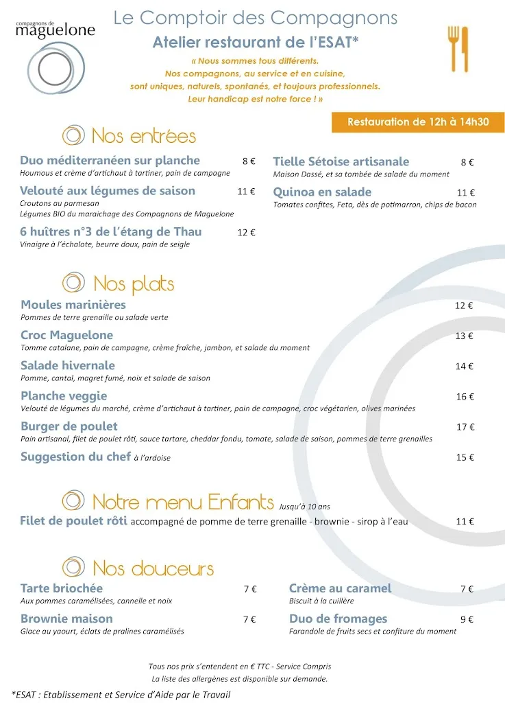 Menu_Le Comptoir Des Compagnons_Villeneuve-lès-Maguelone_image_3
