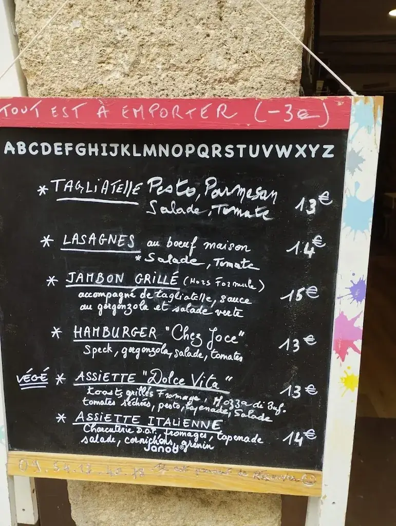 Menu_Chez joce - restaurant_Villeneuve-lès-Maguelone_image_1