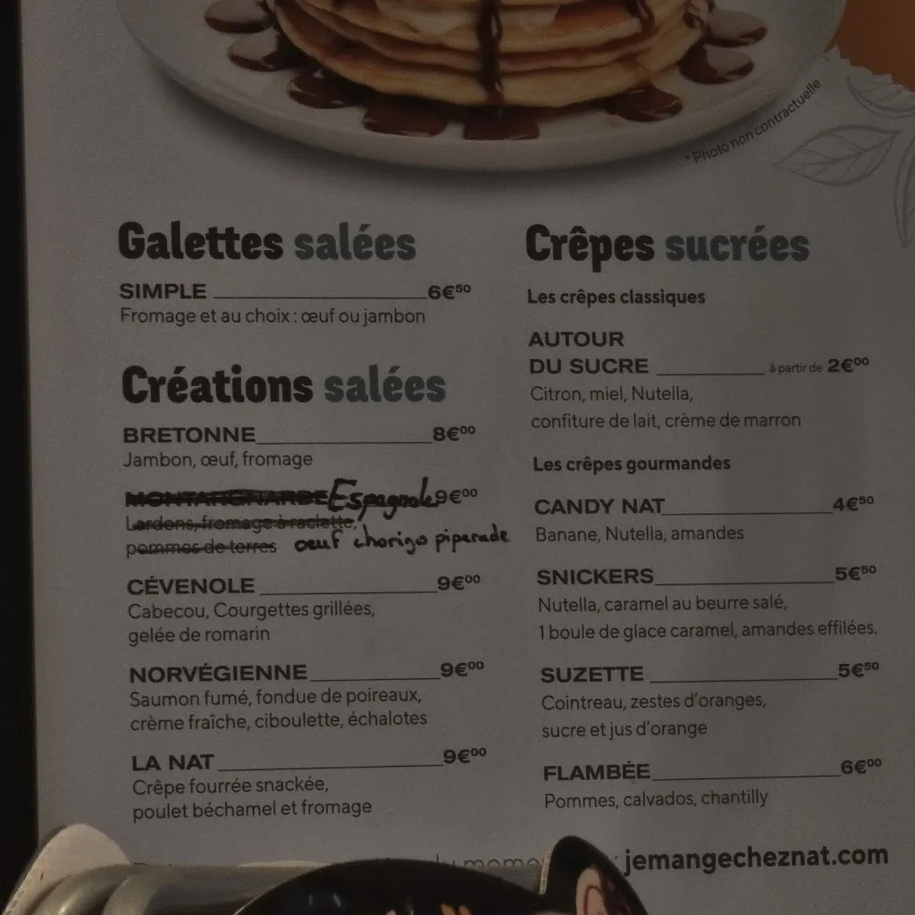 Menu_Le Nat' - Bistro'Crêpe_Villeneuve-lès-Maguelone_image_2