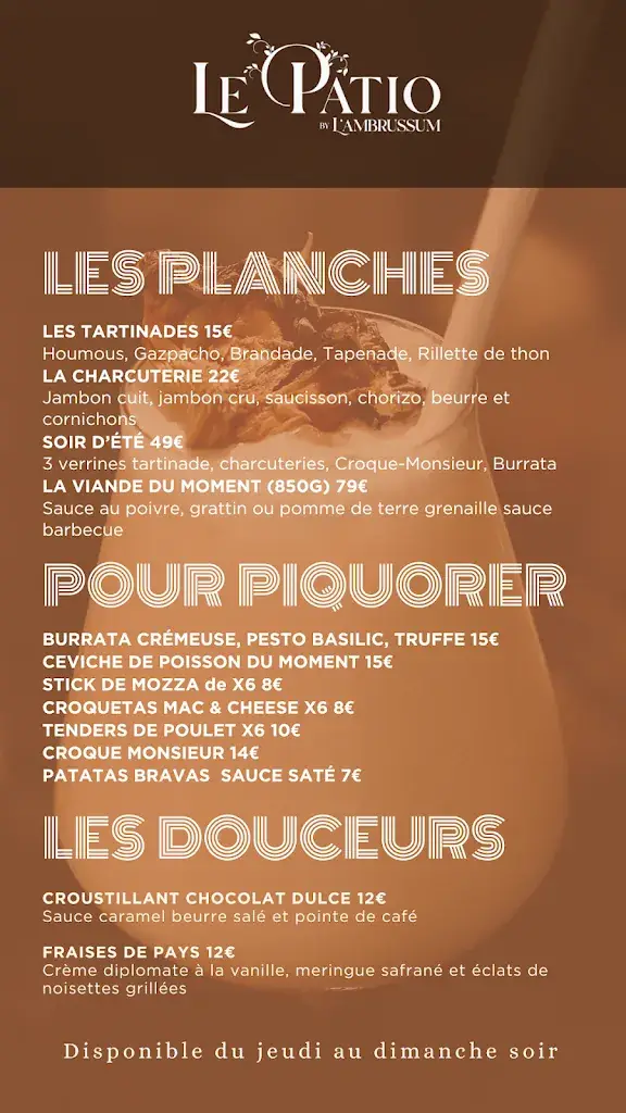 Menü_L’Ambrussum Restaurant_Villetelle_Bild_1