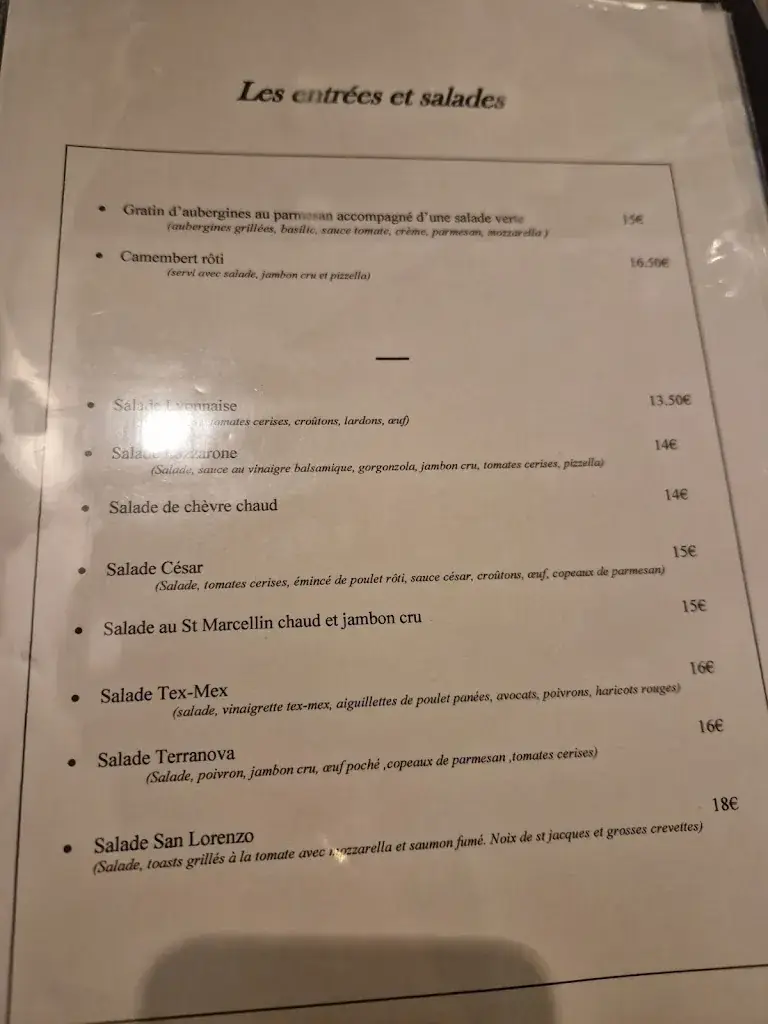 Menu_San Lorenzo Restaurant - Pizzeria_Mions_image_3