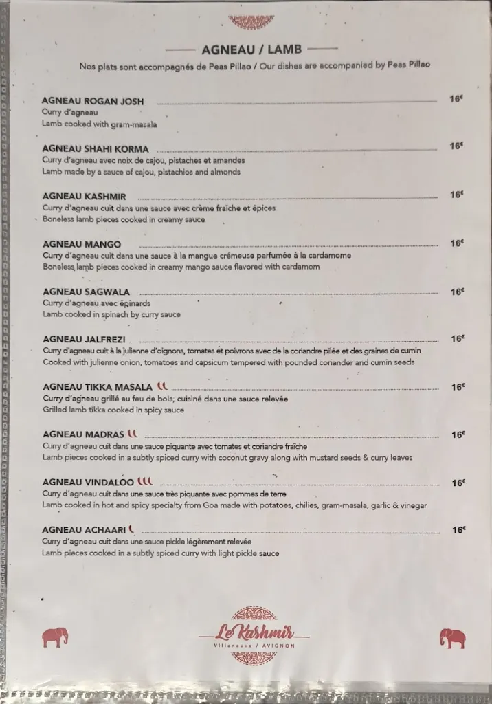 Menu_LE KASHMIR_Villeneuve-lès-Avignon_image_2