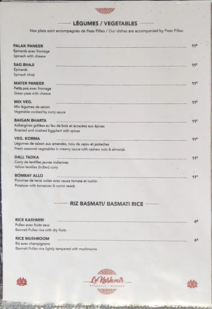 Menu_LE KASHMIR_Villeneuve-lès-Avignon_image_4