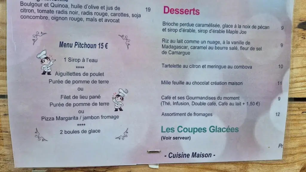 Menu_Le Bercail Avignon_Avignon_image_4