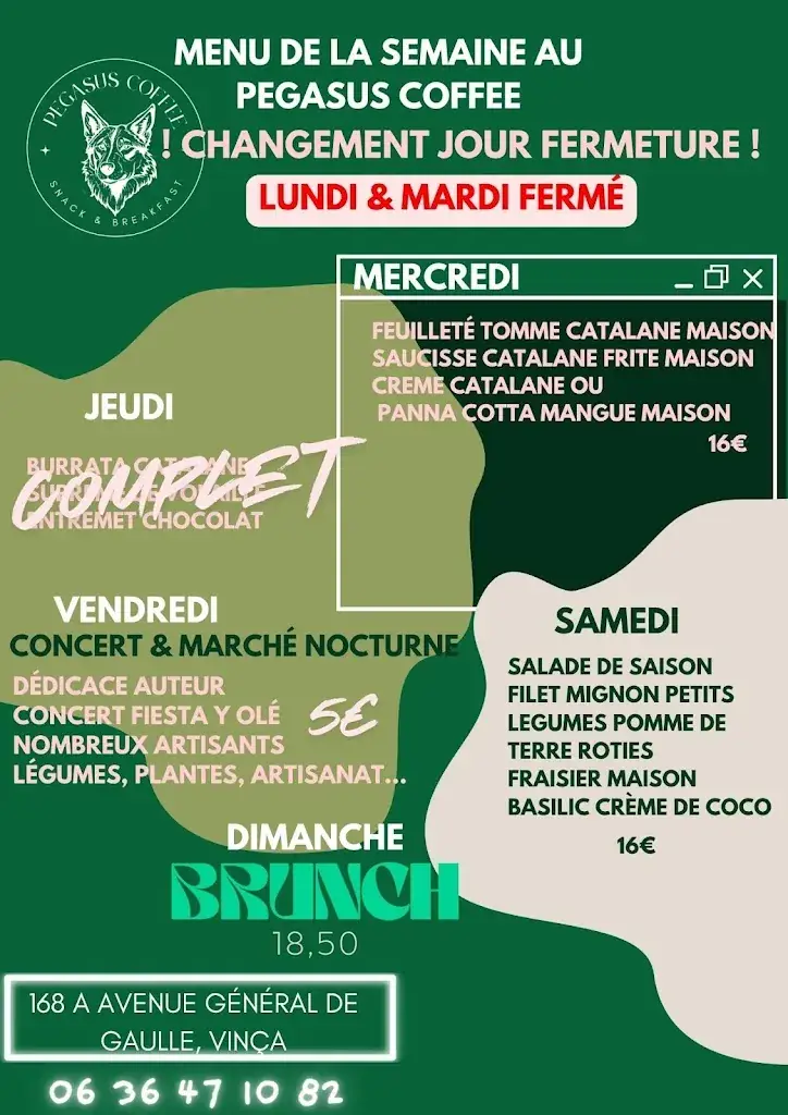 Menü_Pégasus Coffee_Vinça_Bild_1