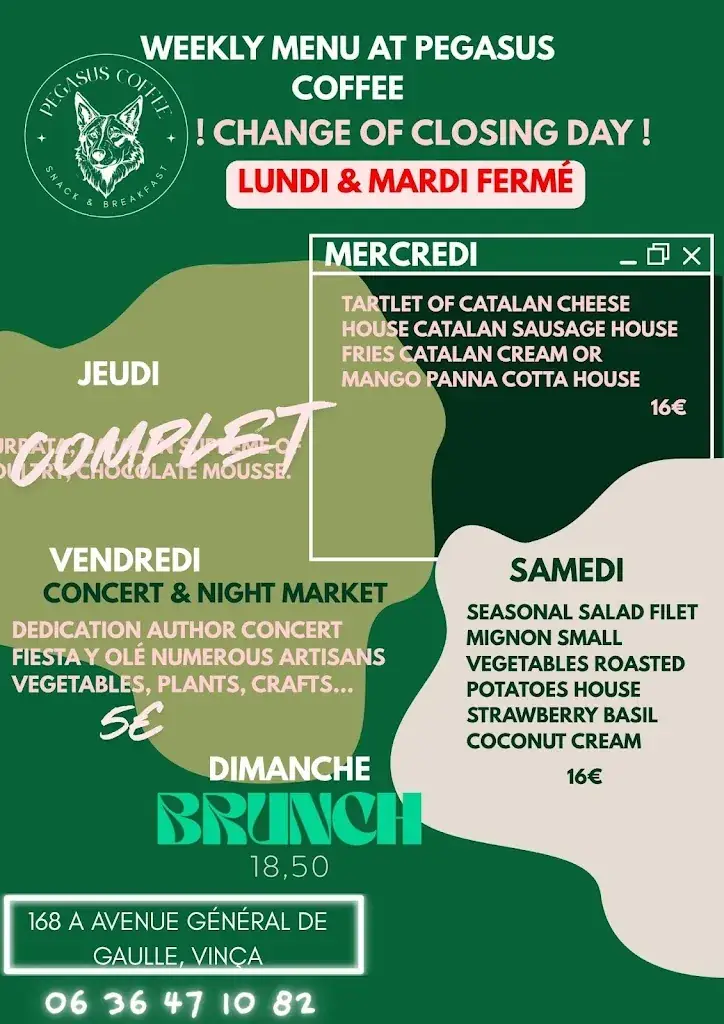 Menü_Pégasus Coffee_Vinça_Bild_2