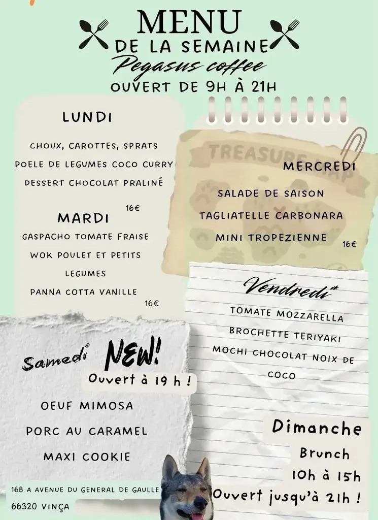 Menü_Pégasus Coffee_Vinça_Bild_3