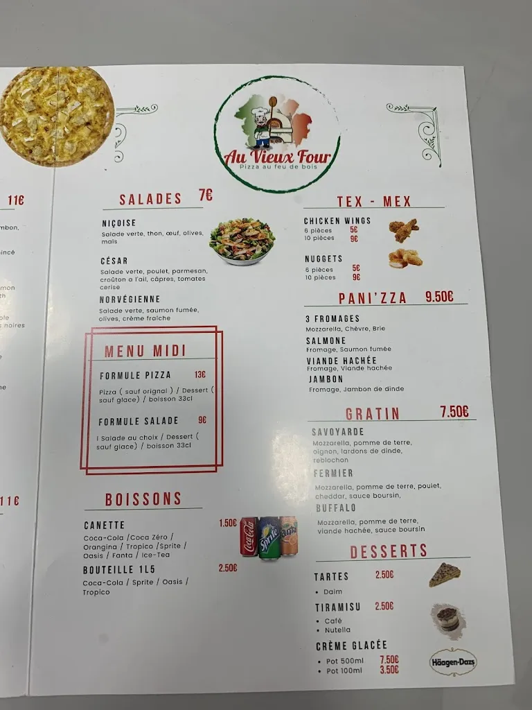 Menu_Pizzeria Au vieux four_Villepinte_image_2