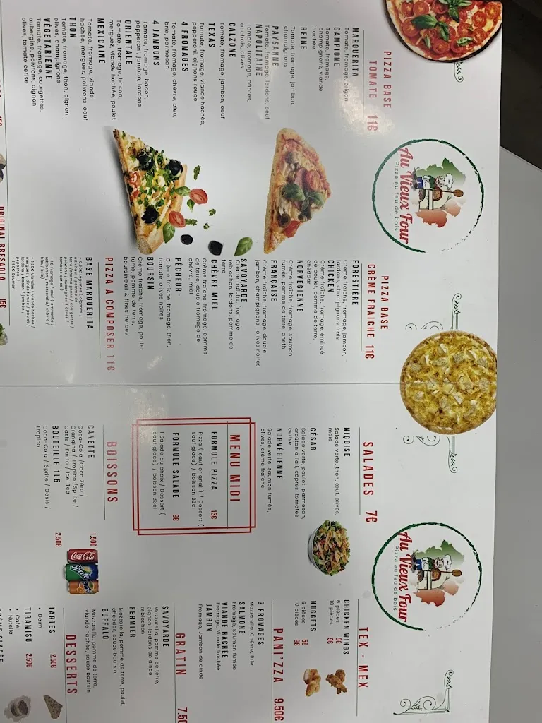 Menu_Pizzeria Au vieux four_Villepinte_image_3