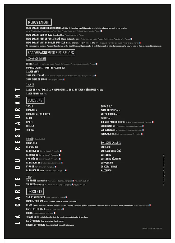 Menu_Brut Butcher - Le Fast Food du Boucher_Mions_image_4