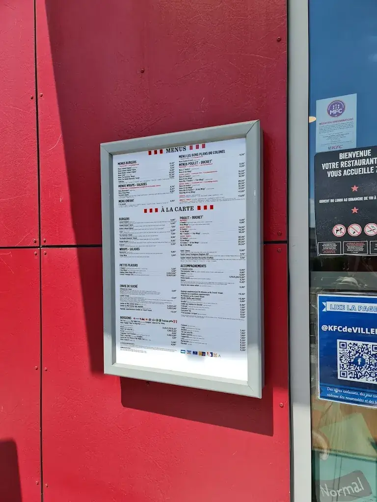 Menu_KFC Villepinte_Villepinte_image_3