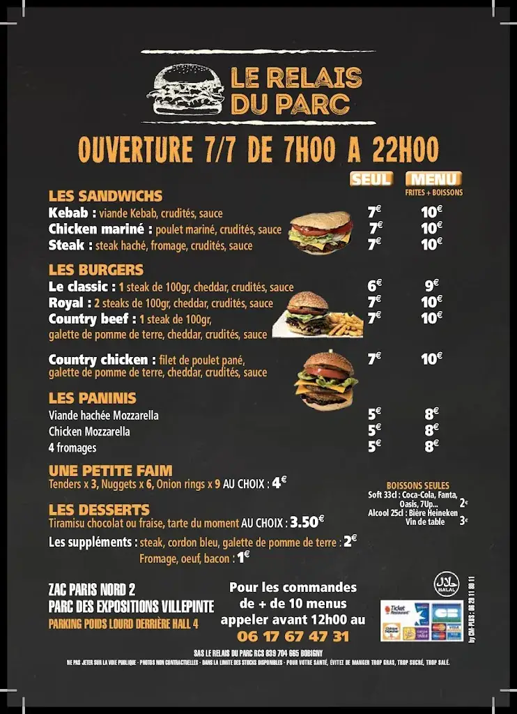 Menu_Le Relais du Parc_Villepinte_immagine_1