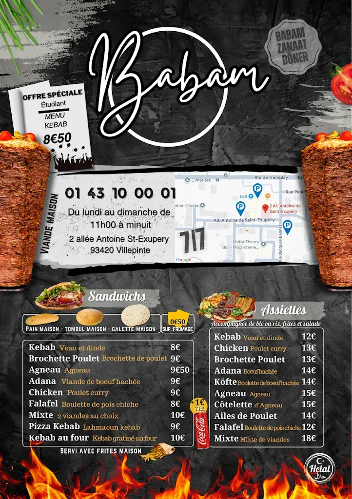 Menu_Babam Döner_Villepinte_image_3