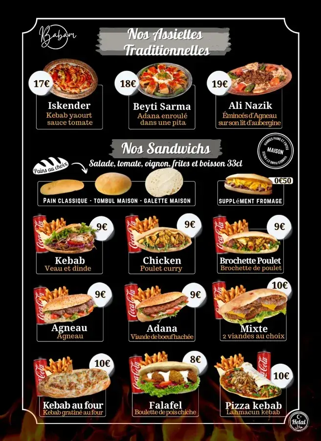 Menu_Babam Döner_Villepinte_image_4