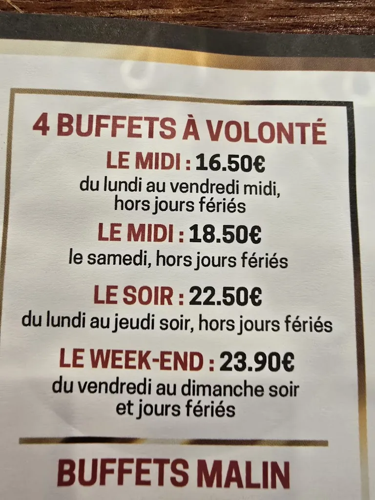 Menü_Restaurant asiatique Royal Buffet Le Mans_Mans_Bild_1