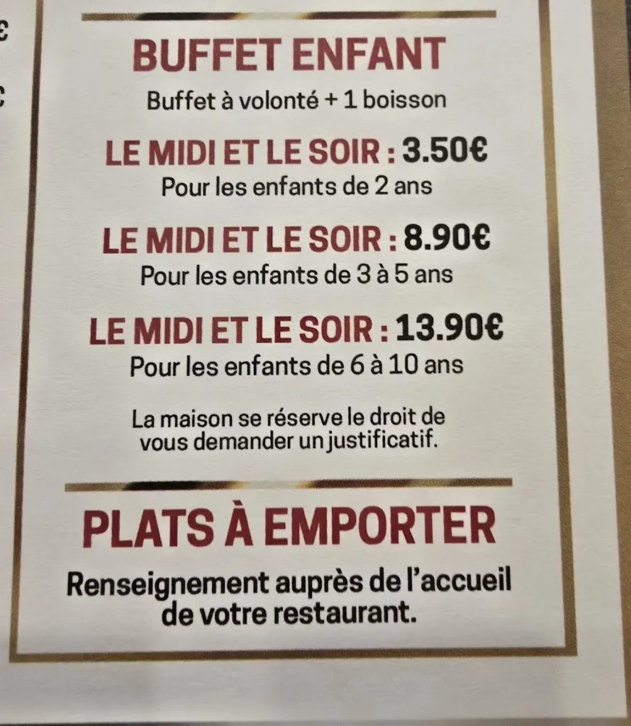 Menü_Restaurant asiatique Royal Buffet Le Mans_Mans_Bild_3