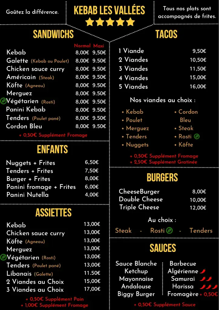 Menu_KEBAB LES VALLÉES_Ambrières-les-Vallées_image_1