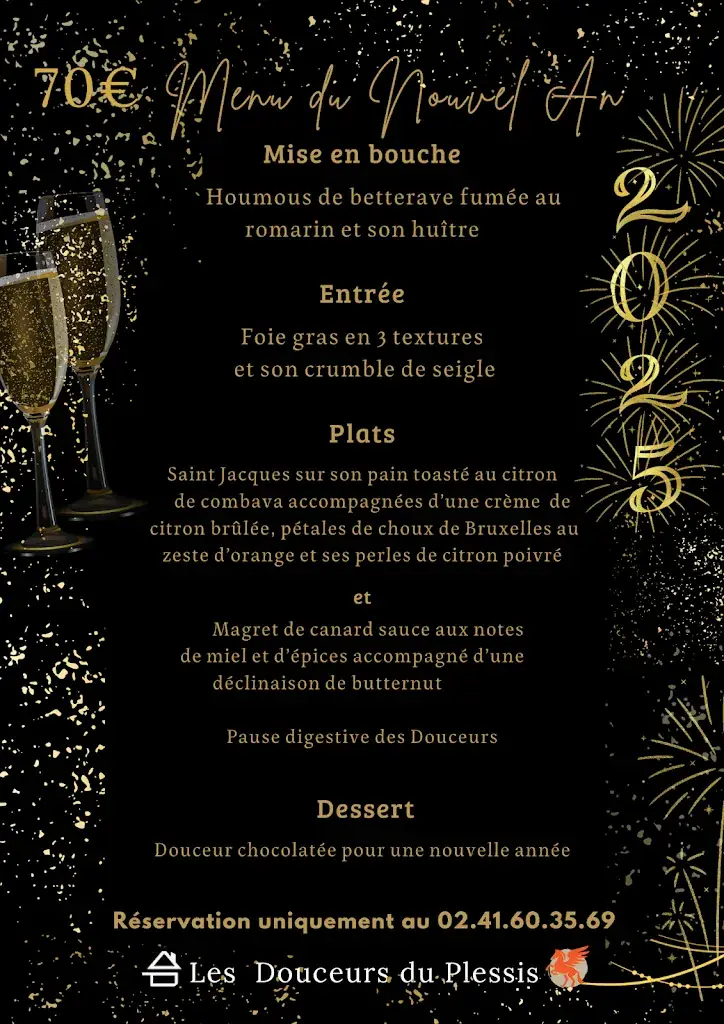 Menu_Restaurant Les Douceurs du Plessis_Plessis-Grammoire_image_2