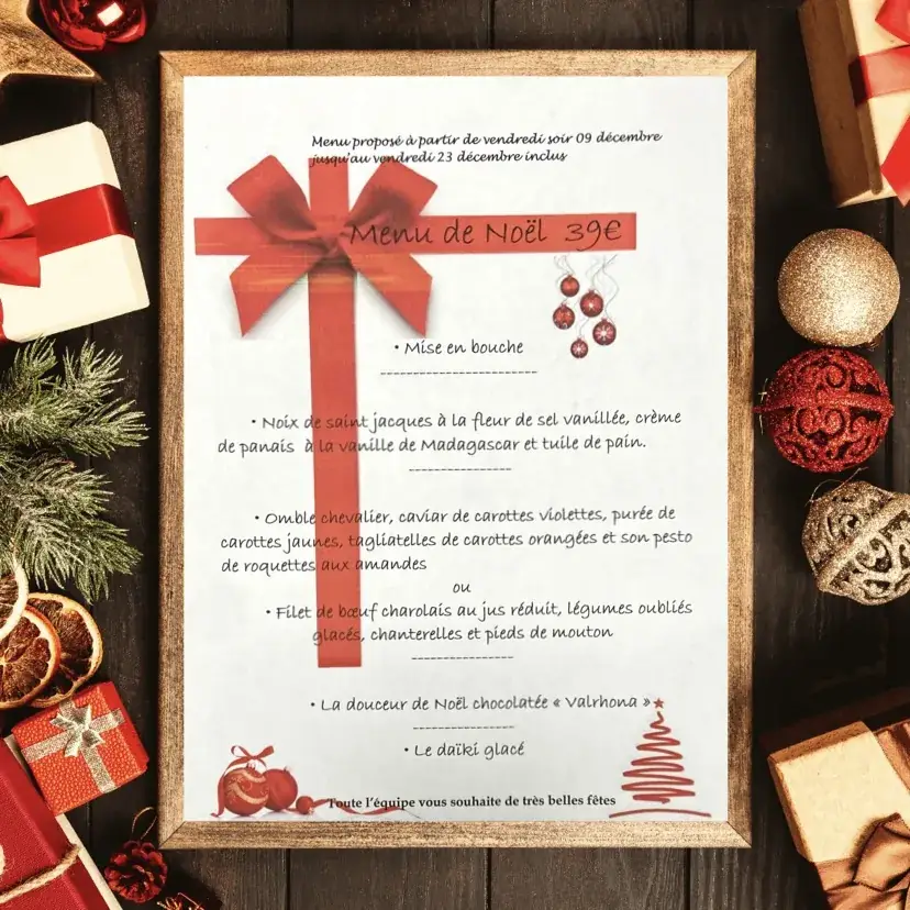 Menu_Restaurant Les Douceurs du Plessis_Plessis-Grammoire_image_4