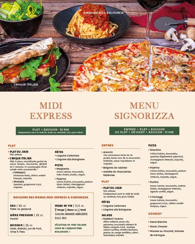 Menü_Signorizza Aizenay_Aizenay_Bild_4